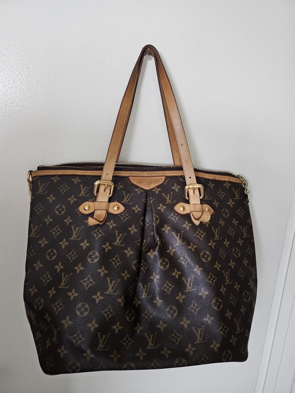 Authentic Louis Vuitton Palermo GM Monogram Canvas Tote Shoulder Bag
